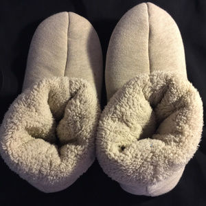 🔒Women's Dearfoam slippers w/sherpa lined look